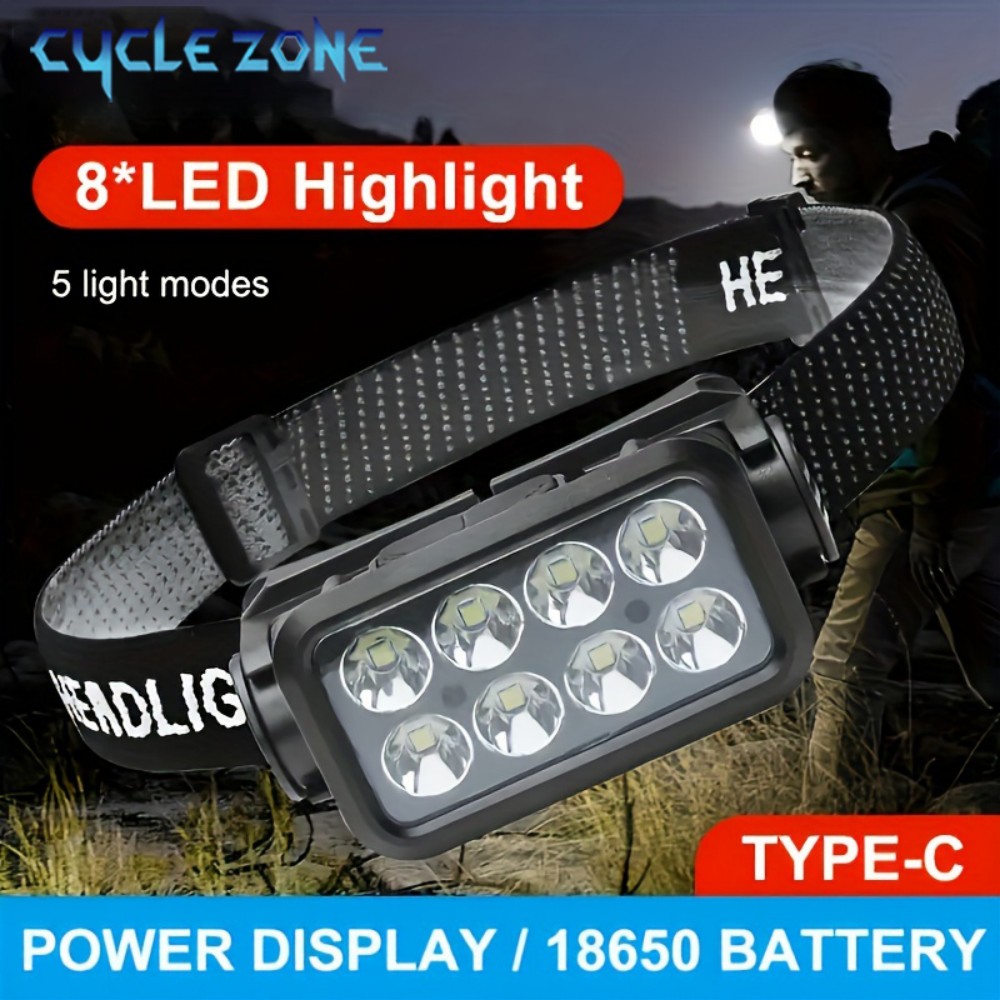 Outdoor Adventure Zone - Lampu depan LED 8 
