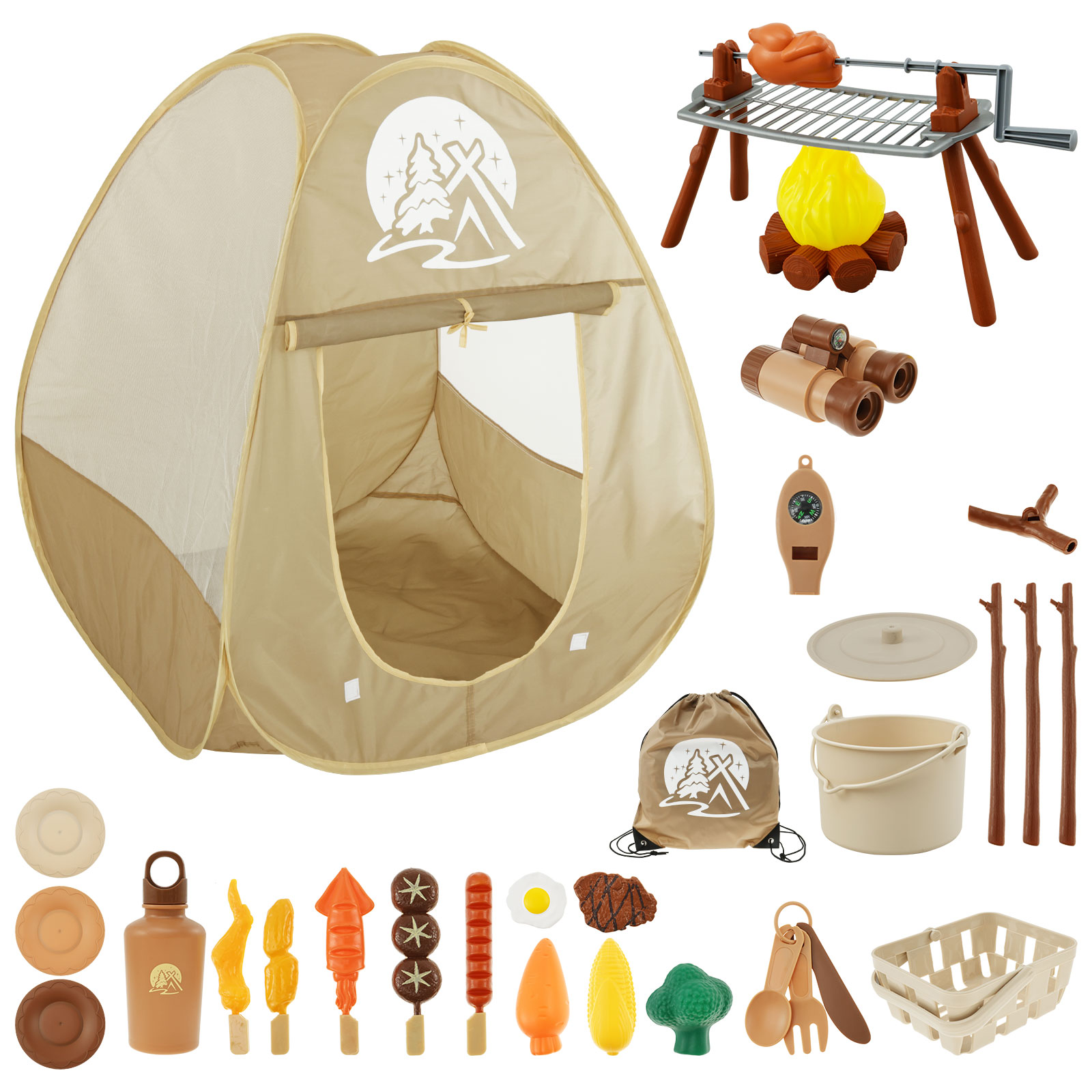 Outdoor Adventure Kit For Kids - Set Mainan Berkemah Anak-anak Tenda Pop