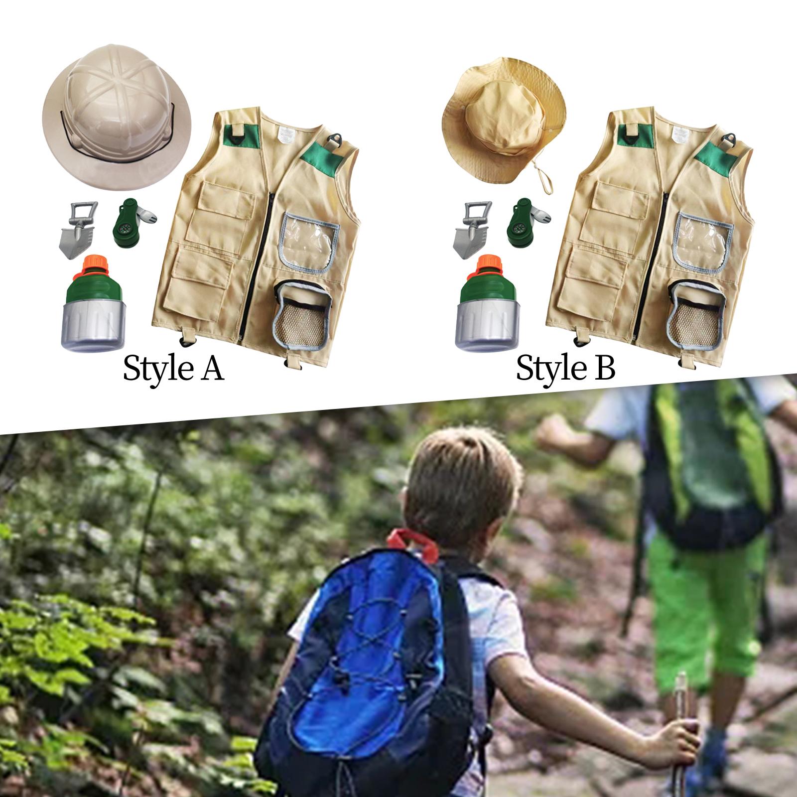 Outdoor Adventure Kit For Kids - Perlengkapan Petualangan Luar Ruangan: Rompi, Topi,