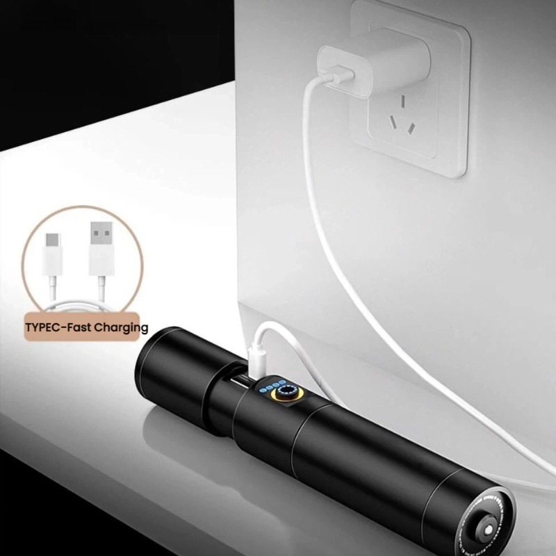 Senter LED Cahaya Kuat Pengisi - Outdoor Adventure Trips ulasan dan harga