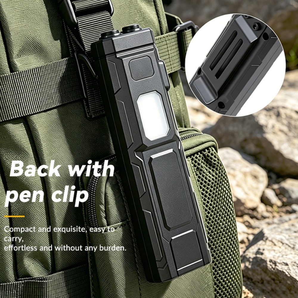 Senter LED COB EDC dengan Klip - Outdoor Adventure Trips ulasan dan harga